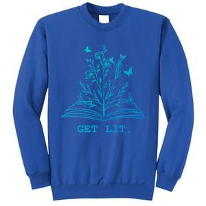 Library Book Wildflowers Lovers Literature Teacher Gift Sweatshirt