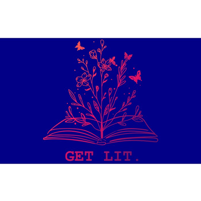 Library Book Wildflowers Lovers Literature Teacher Gift Bumper Sticker