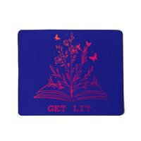 Library Book Wildflowers Lovers Literature Teacher Gift Mousepad