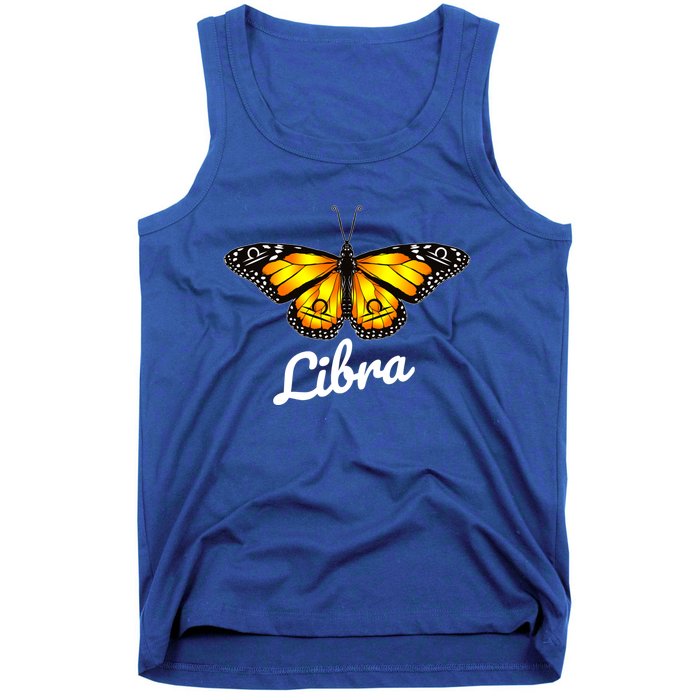 Libra Butterfly Wings With Libra Zodiac Sign Gift Tank Top