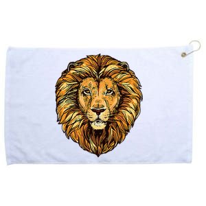 Lion Boy Women Lion Grommeted Golf Towel