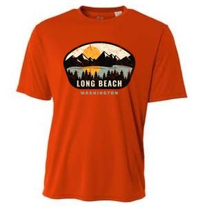 Long Beach Washington Wa Vacation Souvenir Gift Cooling Performance Crew T-Shirt