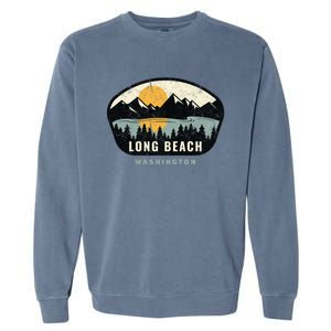 Long Beach Washington Wa Vacation Souvenir Gift Garment-Dyed Sweatshirt