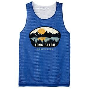 Long Beach Washington Wa Vacation Souvenir Gift Mesh Reversible Basketball Jersey Tank