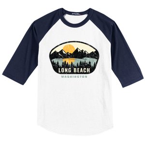 Long Beach Washington Wa Vacation Souvenir Gift Baseball Sleeve Shirt