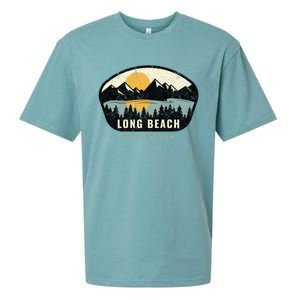 Long Beach Washington Wa Vacation Souvenir Gift Sueded Cloud Jersey T-Shirt