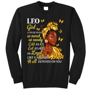 Leo Black Woman Afro Queen Astrology Zodiac Sweatshirt