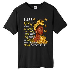 Leo Black Woman Afro Queen Astrology Zodiac Tall Fusion ChromaSoft Performance T-Shirt