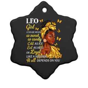 Leo Black Woman Afro Queen Astrology Zodiac Ceramic Star Ornament