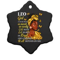 Leo Black Woman Afro Queen Astrology Zodiac Ceramic Star Ornament