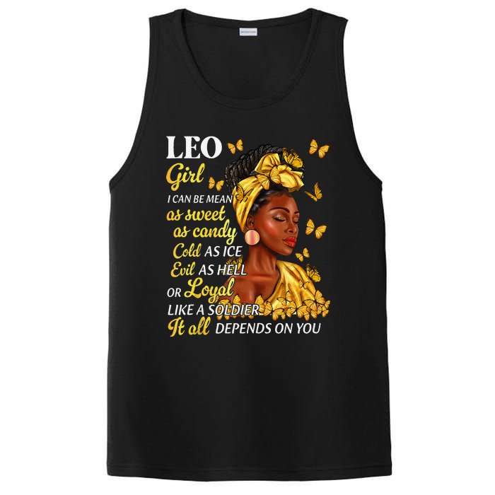 Leo Black Woman Afro Queen Astrology Zodiac PosiCharge Competitor Tank