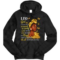 Leo Black Woman Afro Queen Astrology Zodiac Tie Dye Hoodie