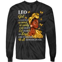 Leo Black Woman Afro Queen Astrology Zodiac Tie-Dye Long Sleeve Shirt