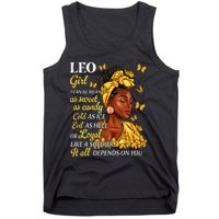 Leo Black Woman Afro Queen Astrology Zodiac Tank Top