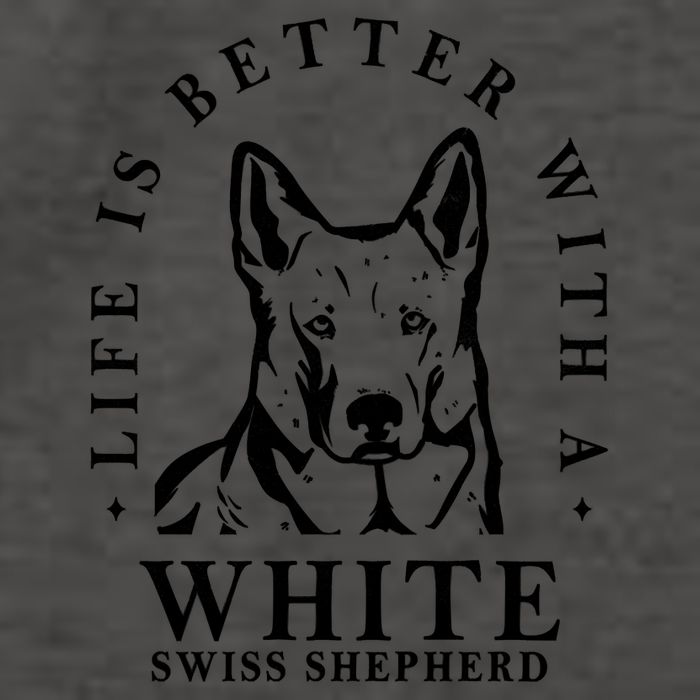 Life Better With A White Swiss Shepherd Life Better With Dog Mom Dad Vector Backpack