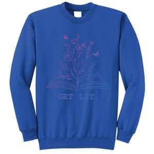 Library Book Wildflowers Lovers Literature Teacher Gift Tall Sweatshirt