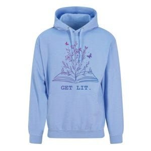 Library Book Wildflowers Lovers Literature Teacher Gift Unisex Surf Hoodie