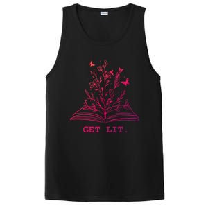 Library Book Wildflowers Lovers Literature Teacher Gift PosiCharge Competitor Tank