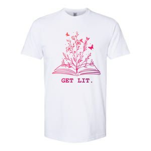 Library Book Wildflowers Lovers Literature Teacher Gift Softstyle CVC T-Shirt