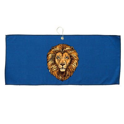 Lion Boy Womens Lion Graphic Tees For Women Men Large Microfiber Waffle Golf Towel