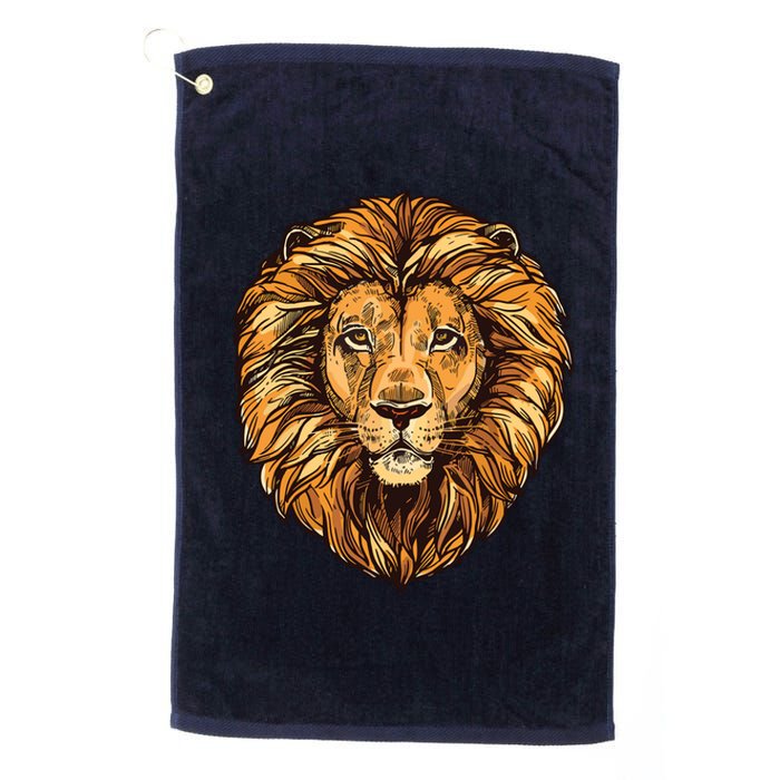 Lion Boy Womens Lion Graphic Tees For Women Men Platinum Collection Golf Towel