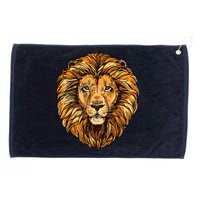 Lion Boy Womens Lion Graphic Tees For Women Men Grommeted Golf Towel