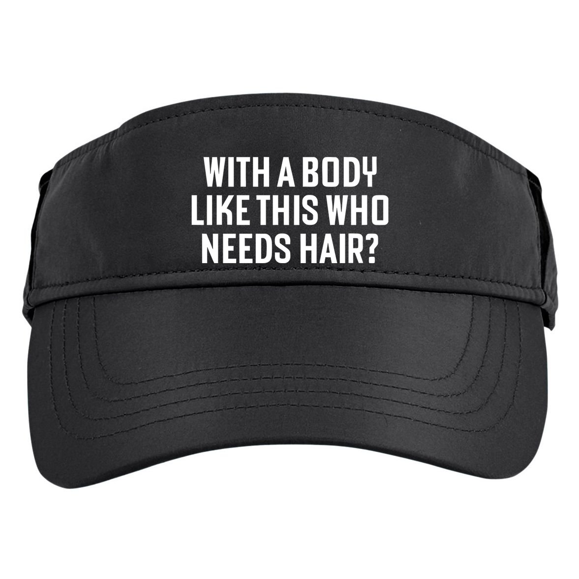 Liam Blutman With A Body Like This Who Needs Hair Adult Drive Performance Visor