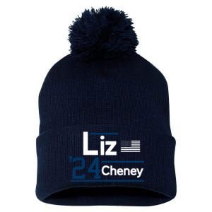 Liz Cheney 2024 For President Pom Pom 12in Knit Beanie