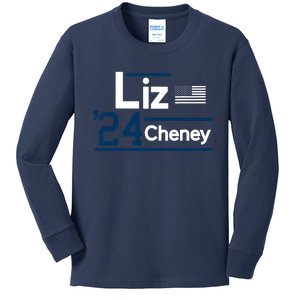 Liz Cheney 2024 For President Kids Long Sleeve Shirt