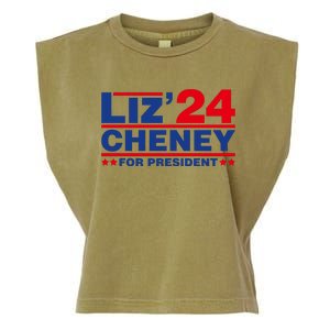 Liz Cheney 2024 For President Garment-Dyed Women's Muscle Tee