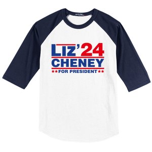 Liz Cheney 2024 For President Baseball Sleeve Shirt