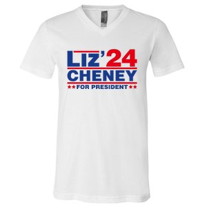 Liz Cheney 2024 For President V-Neck T-Shirt