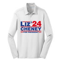 Liz Cheney 2024 For President Silk Touch Performance Long Sleeve Polo