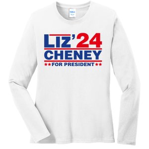 Liz Cheney 2024 For President Ladies Long Sleeve Shirt