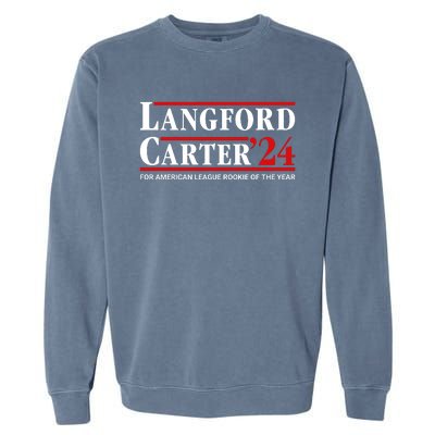 Longford Carter 24 For American League Rookie Of The Year Garment-Dyed Sweatshirt