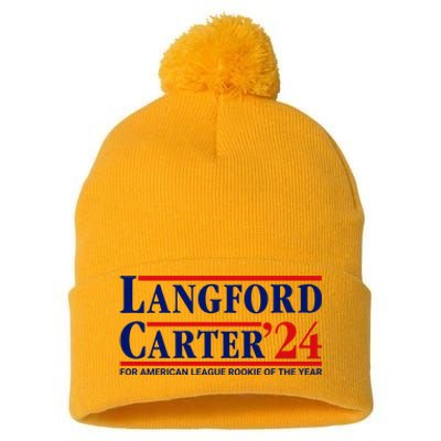 Longford Carter 24 For American League Rookie Of The Year Pom Pom 12in Knit Beanie