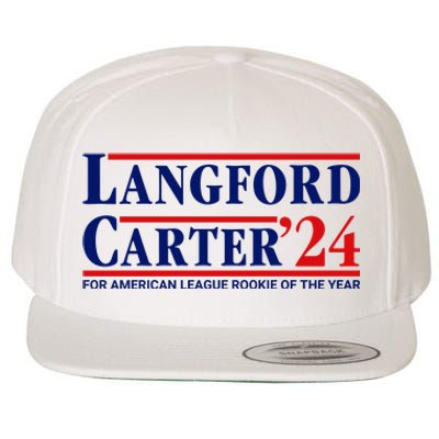 Longford Carter 24 For American League Rookie Of The Year Wool Snapback Cap