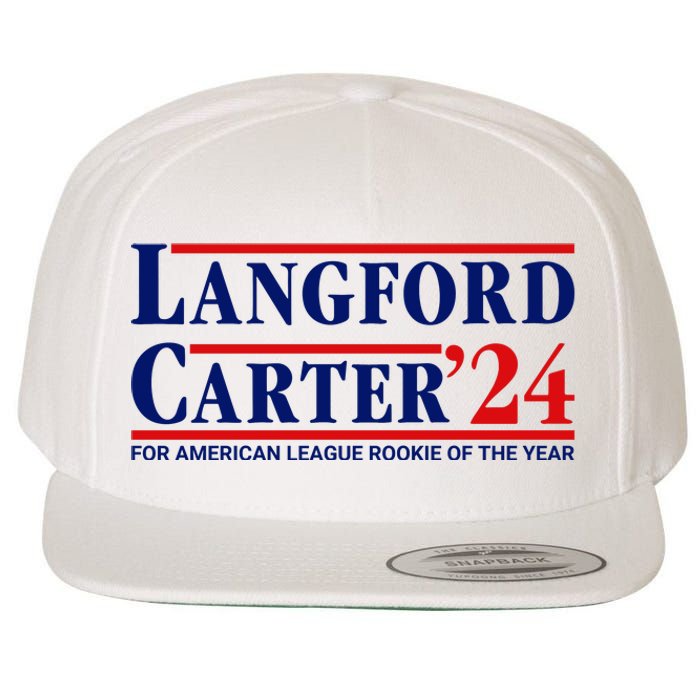 Longford Carter 24 For American League Rookie Of The Year Wool Snapback Cap