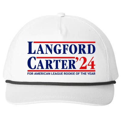 Longford Carter 24 For American League Rookie Of The Year Snapback Five-Panel Rope Hat