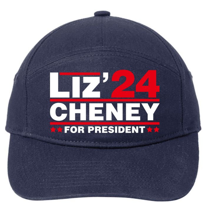 Liz Cheney 2024 For President 7-Panel Snapback Hat