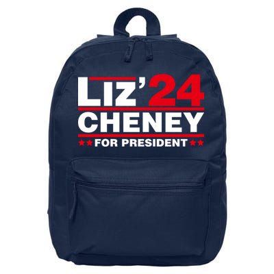 Liz Cheney 2024 For President 16 in Basic Backpack
