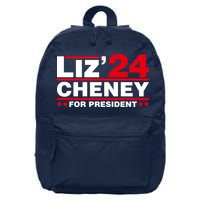 Liz Cheney 2024 For President 16 in Basic Backpack