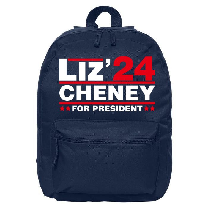 Liz Cheney 2024 For President 16 in Basic Backpack