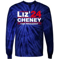 Liz Cheney 2024 For President Tie-Dye Long Sleeve Shirt