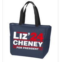 Liz Cheney 2024 For President Zip Tote Bag