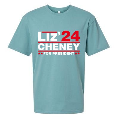Liz Cheney 2024 For President Sueded Cloud Jersey T-Shirt