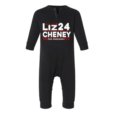 Liz Cheney 2024 For President Infant Fleece One Piece