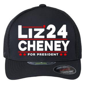 Liz Cheney 2024 For President Flexfit Unipanel Trucker Cap