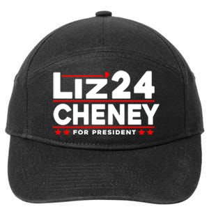 Liz Cheney 2024 For President 7-Panel Snapback Hat