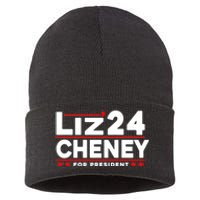 Liz Cheney 2024 For President Sustainable Knit Beanie